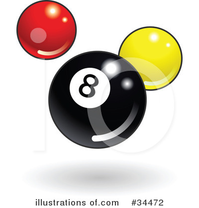 Billiards Clipart #34472 by AtStockIllustration