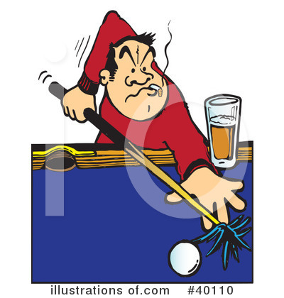 Royalty-Free (RF) Billiards Clipart Illustration by Snowy - Stock Sample #40110