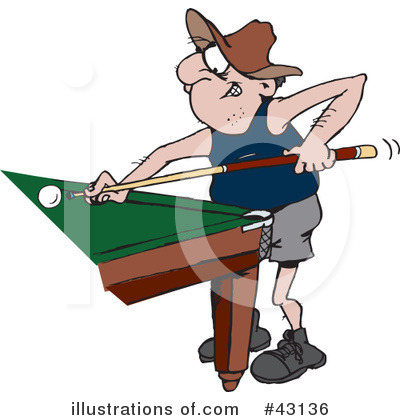 Royalty-Free (RF) Billiards Clipart Illustration by Dennis Holmes Designs - Stock Sample #43136