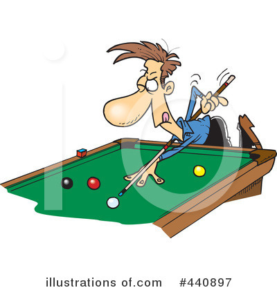 Royalty-Free (RF) Billiards Clipart Illustration by toonaday - Stock Sample #440897