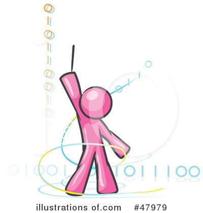 Pink Design Mascot Clipart #47979 by Leo Blanchette