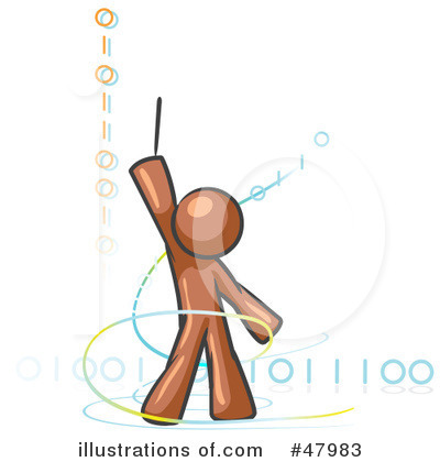 Royalty-Free (RF) Binary Code Clipart Illustration by Leo Blanchette - Stock Sample #47983