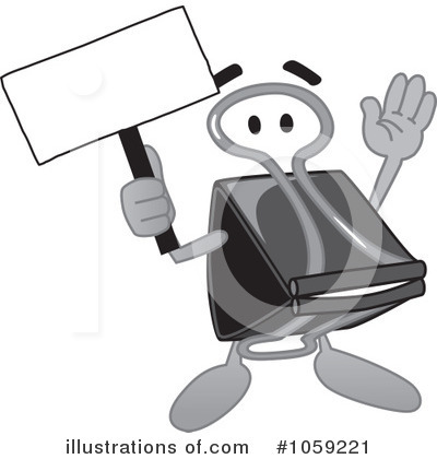 Royalty-Free (RF) Binder Clip Clipart Illustration by Mascot Junction - Stock Sample #1059221