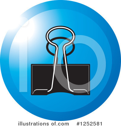 Royalty-Free (RF) Binder Clip Clipart Illustration by Lal Perera - Stock Sample #1252581