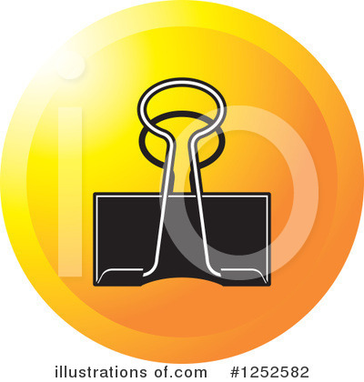 Royalty-Free (RF) Binder Clip Clipart Illustration by Lal Perera - Stock Sample #1252582