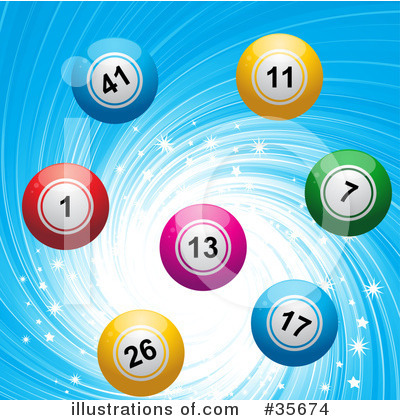 Royalty-Free (RF) Bingo Balls Clipart Illustration by elaineitalia - Stock Sample #35674