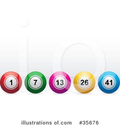 Royalty-Free (RF) Bingo Balls Clipart Illustration by elaineitalia - Stock Sample #35676