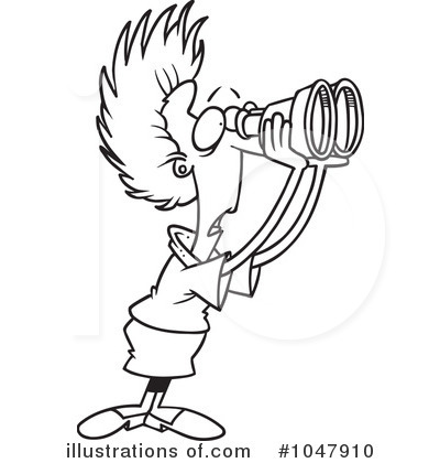 Royalty-Free (RF) Binoculars Clipart Illustration by toonaday - Stock Sample #1047910