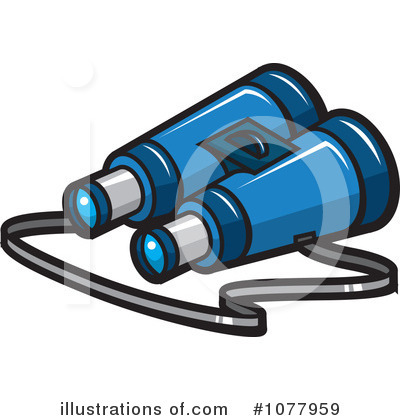 Royalty-Free (RF) Binoculars Clipart Illustration by jtoons - Stock Sample #1077959