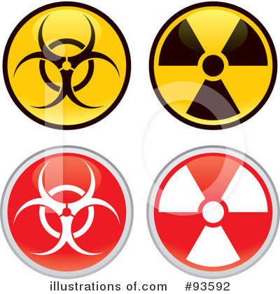 Royalty-Free (RF) Biohazard Clipart Illustration by John Schwegel - Stock Sample #93592