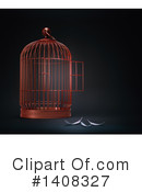 Bird Cage Clipart #1408327 by Mopic