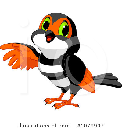 Royalty-Free (RF) Bird Clipart Illustration by Pushkin - Stock Sample #1079907