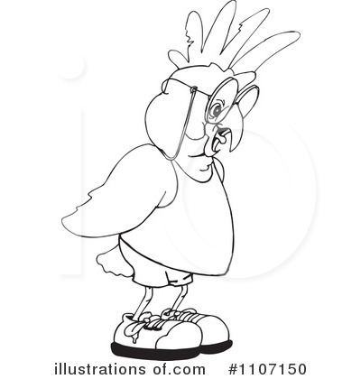 Royalty-Free (RF) Bird Clipart Illustration by Dennis Holmes Designs - Stock Sample #1107150
