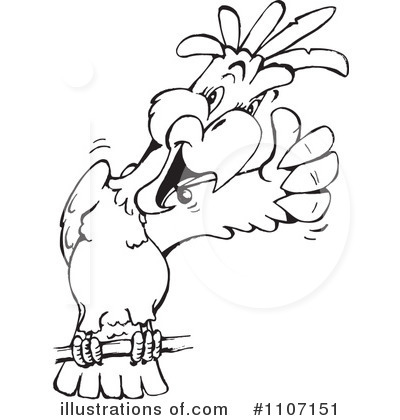 Royalty-Free (RF) Bird Clipart Illustration by Dennis Holmes Designs - Stock Sample #1107151