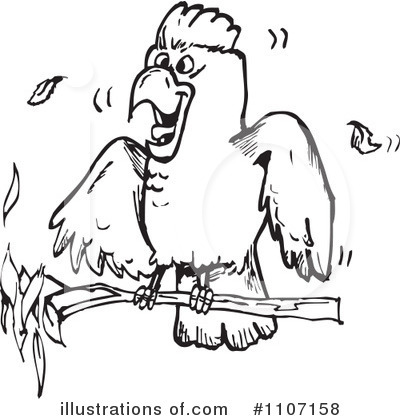 Royalty-Free (RF) Bird Clipart Illustration by Dennis Holmes Designs - Stock Sample #1107158