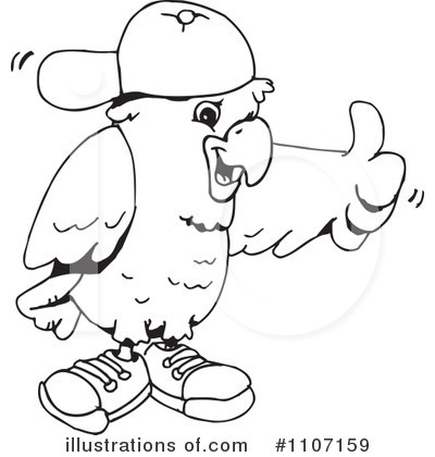 Royalty-Free (RF) Bird Clipart Illustration by Dennis Holmes Designs - Stock Sample #1107159