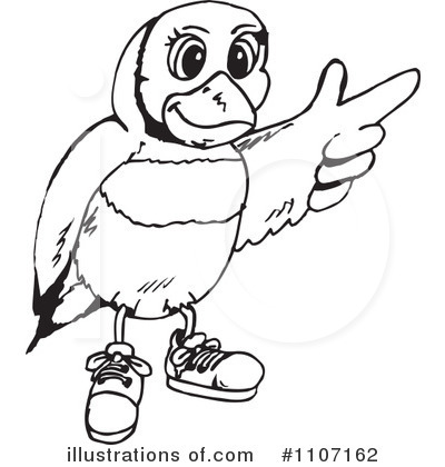 Royalty-Free (RF) Bird Clipart Illustration by Dennis Holmes Designs - Stock Sample #1107162