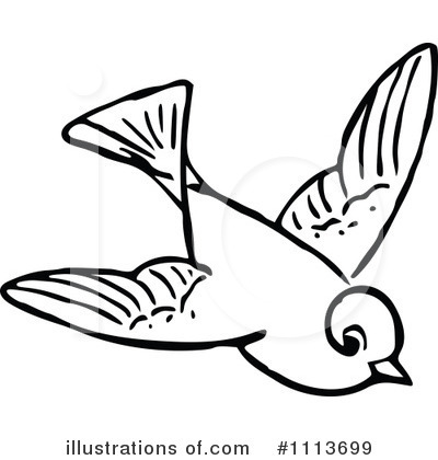 Royalty-Free (RF) Bird Clipart Illustration by Prawny Vintage - Stock Sample #1113699
