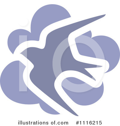 Swallow Logo Clipart #1116215 by elena