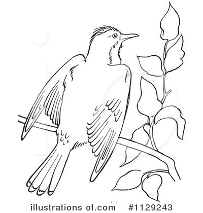 Royalty-Free (RF) Bird Clipart Illustration by Picsburg - Stock Sample #1129243