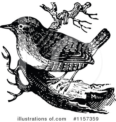 Royalty-Free (RF) Bird Clipart Illustration by Prawny Vintage - Stock Sample #1157359