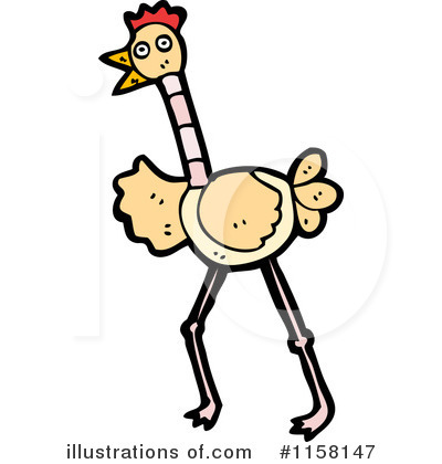 Ostrich Clipart #1158147 by lineartestpilot