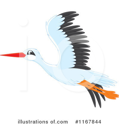 Stork Clipart #1167844 by Alex Bannykh