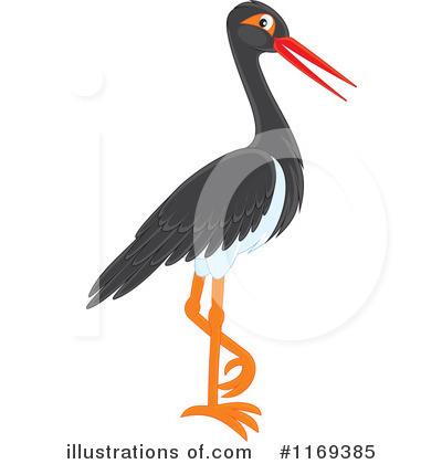 Stork Clipart #1169385 by Alex Bannykh