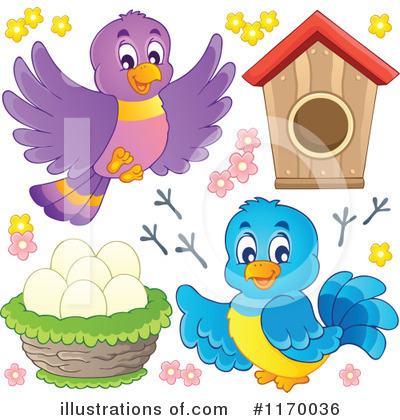 Royalty-Free (RF) Bird Clipart Illustration by visekart - Stock Sample #1170036