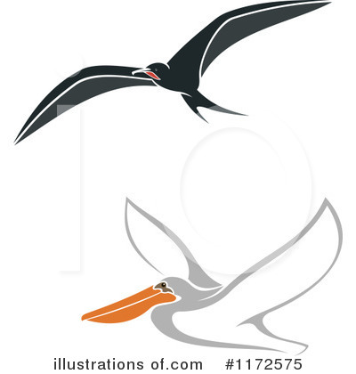 Pelican Clipart #1172575 by Vector Tradition SM