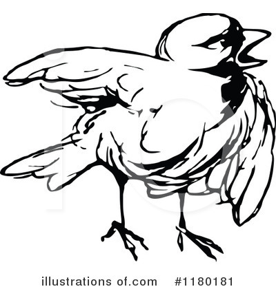 Royalty-Free (RF) Bird Clipart Illustration by Prawny Vintage - Stock Sample #1180181