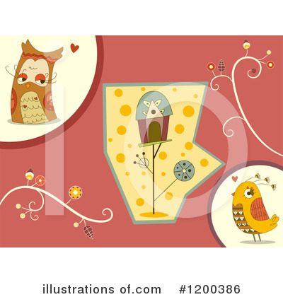 Love Birds Clipart #1200386 by BNP Design Studio