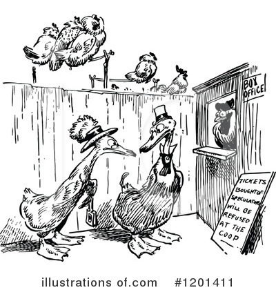 Royalty-Free (RF) Bird Clipart Illustration by Prawny Vintage - Stock Sample #1201411