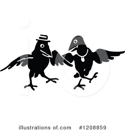 Crow Clipart #1208859 by Prawny Vintage