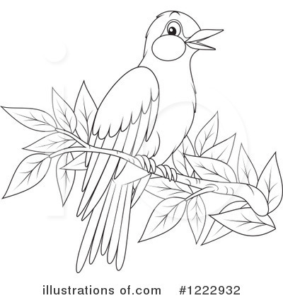 Royalty-Free (RF) Bird Clipart Illustration by Alex Bannykh - Stock Sample #1222932