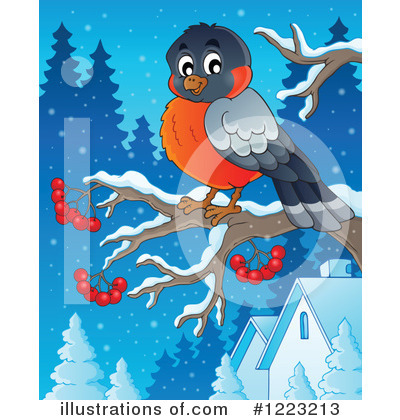 Royalty-Free (RF) Bird Clipart Illustration by visekart - Stock Sample #1223213