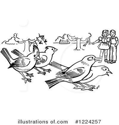 Royalty-Free (RF) Bird Clipart Illustration by Picsburg - Stock Sample #1224257