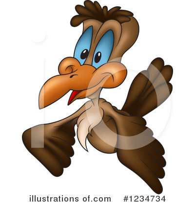 Royalty-Free (RF) Bird Clipart Illustration by dero - Stock Sample #1234734