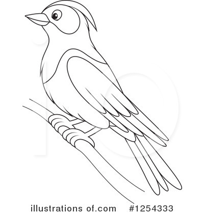 Royalty-Free (RF) Bird Clipart Illustration by Alex Bannykh - Stock Sample #1254333