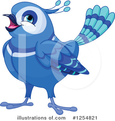 Blue Bird Clipart #1254821 by Pushkin