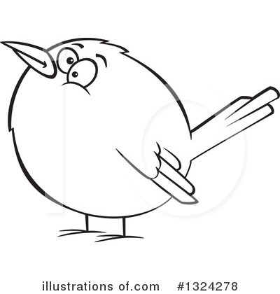 Royalty-Free (RF) Bird Clipart Illustration by toonaday - Stock Sample #1324278