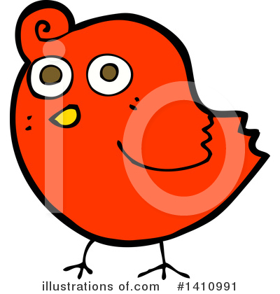 Royalty-Free (RF) Bird Clipart Illustration by lineartestpilot - Stock Sample #1410991