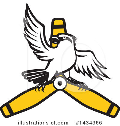 Royalty-Free (RF) Bird Clipart Illustration by patrimonio - Stock Sample #1434366