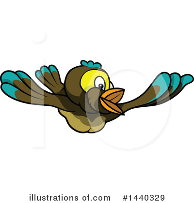 Royalty-Free (RF) Bird Clipart Illustration by dero - Stock Sample #1440329