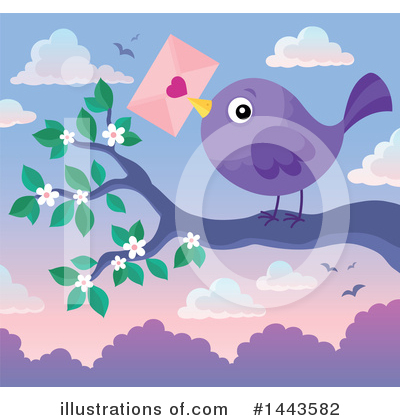 Royalty-Free (RF) Bird Clipart Illustration by visekart - Stock Sample #1443582