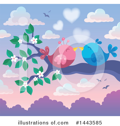 Royalty-Free (RF) Bird Clipart Illustration by visekart - Stock Sample #1443585