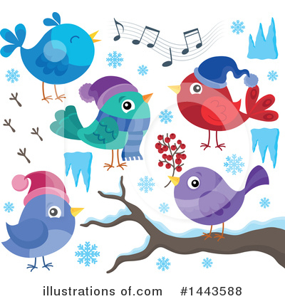 Royalty-Free (RF) Bird Clipart Illustration by visekart - Stock Sample #1443588