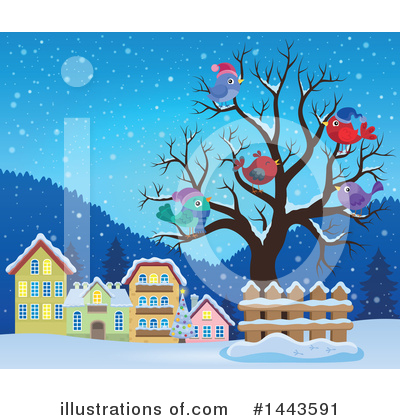 Royalty-Free (RF) Bird Clipart Illustration by visekart - Stock Sample #1443591