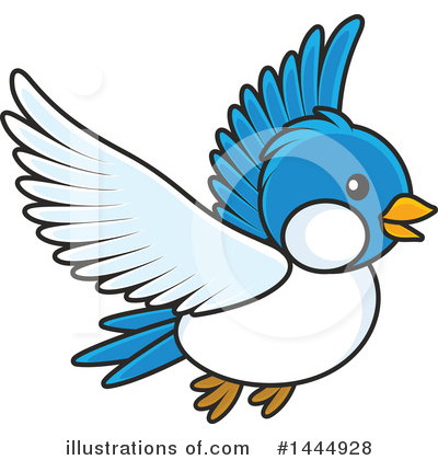 Bluebird Clipart #1444928 by Alex Bannykh