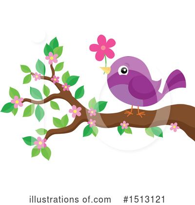 Royalty-Free (RF) Bird Clipart Illustration by visekart - Stock Sample #1513121
